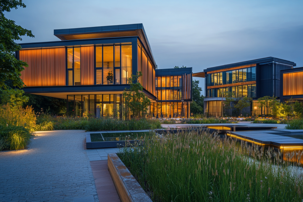 modern architectury premium neighborhood in germany
