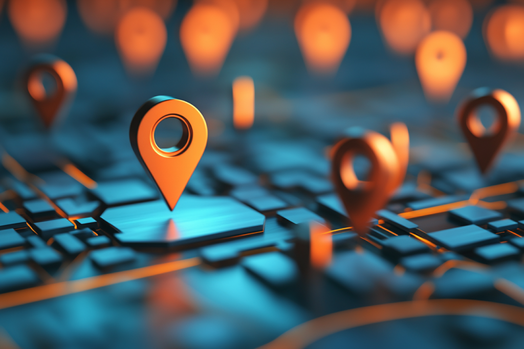 digital map of real estate properties
